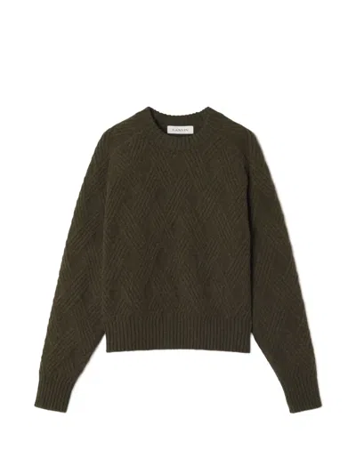 Lanvin Cable-knit Wool Sweater In Multi
