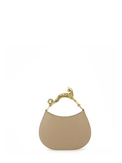 Lanvin Animal Handle Hobo Bag In Neutral
