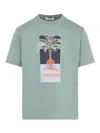Lanvin T-shirt With Print In Green