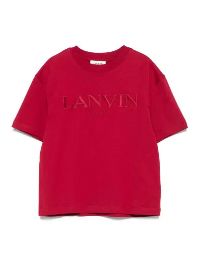 Lanvin T-shirt With Logo In Red