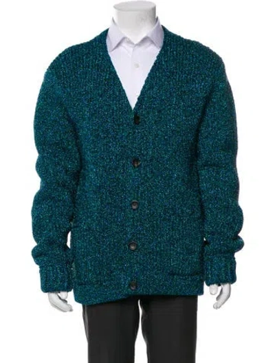 Pre-owned Lanvin Camouflage Print Peacoat In Green