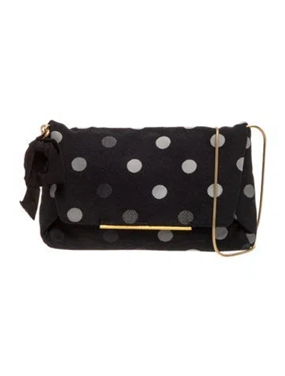 Pre-owned Lanvin Canvas Clutch In Black