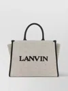Lanvin Canvas Small Shopping Bag With Contrast Trim
