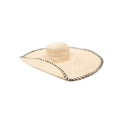 Lanvin Cap In Neutrals/black