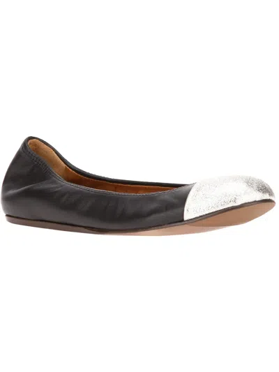 Lanvin Cap Toe Ballerinas In Purple
