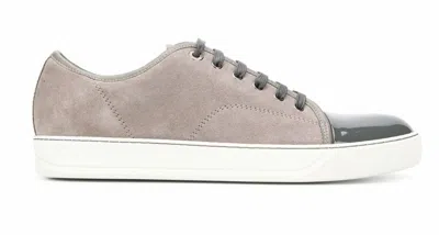 Pre-owned Lanvin Cap Toe Sneakers Black 男鞋 Men's Shoes 紳士靴 100%aut 구두 Обувь D0s In Gray