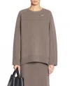 Lanvin Pull Cape Pins Chat Pour Femme In Marron Glace
