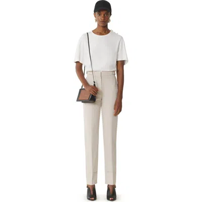 Lanvin Cape-effect T-shirt In Cotton And Silk In Gray