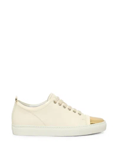 Lanvin Cap-toe Sneakers In Animal Print