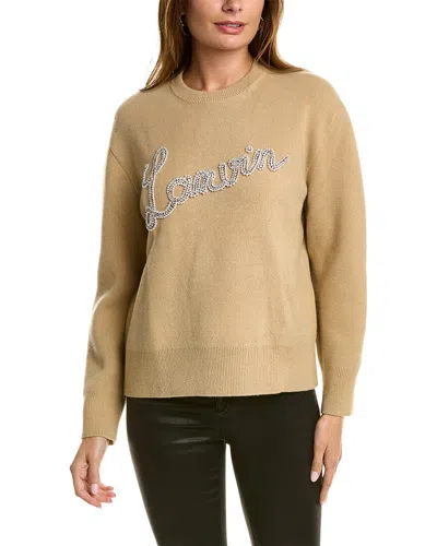 Lanvin Cashmere & Wool-blend Cardigan In Brown