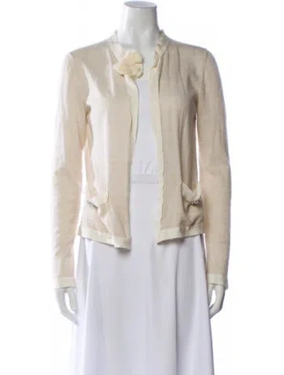 Pre-owned Lanvin Cashmere Crew Neck Sweater In Neutral