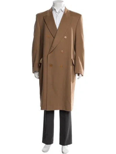 Pre-owned Lanvin Cashmere Overcoat In Brown