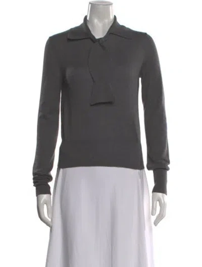 Pre-owned Lanvin Cashmere Sweater In Gray