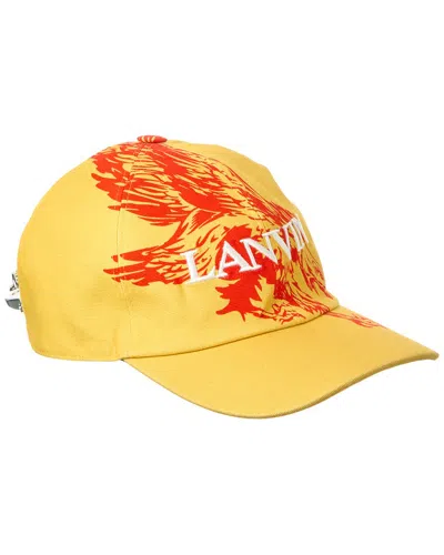 Lanvin Casquette Aigle Hat In Yellow
