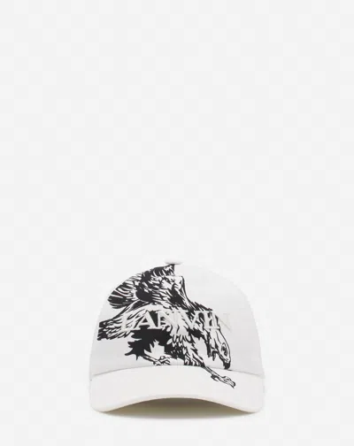 Lanvin Casquette Aigle  X Future En Coton Pour Homme In Blanc Cassé/noir