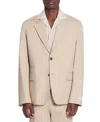 Lanvin Blazer With Notch Lapels In Sand