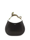 Lanvin Leather Hobo Cat Bag Sm