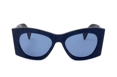 Lanvin Cat Eye Frame Sunglasses In Blue