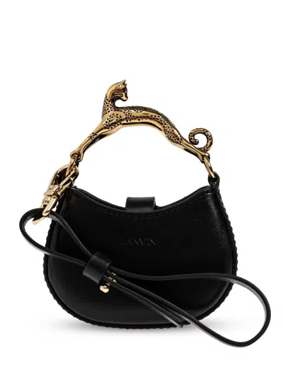 Lanvin Cat 皮质迷你包 In Black