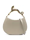 Lanvin Cat Leather Tote Bag In Green