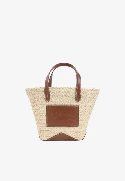 Lanvin Catch Basket Tote Bag In Sand