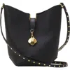 Lanvin Catch Nano By  Leather Bucket Bag In Black