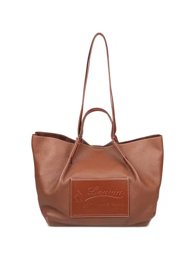Lanvin Catch Tote Bag In Brown