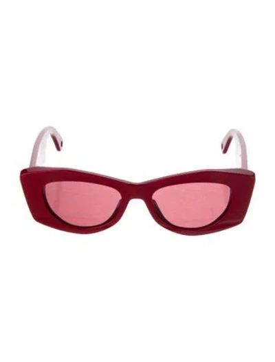 Pre-owned Lanvin Cat-eye Tinted Sunglasses In Multi
