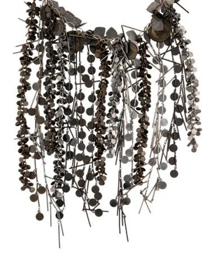 Pre-owned Lanvin Chain Link Collar Necklace, 16.5" In Multi