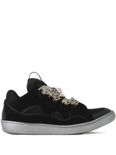 Lanvin Chain Plaque-detail Sneakers In Multi