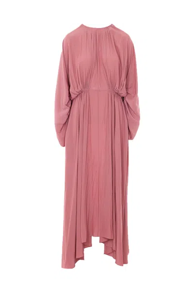 Lanvin Charmeuse Dress In Pink