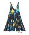 Lanvin Charmeuse Mini Dress In Black