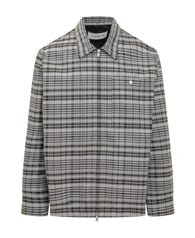 LANVIN LANVIN CHECKED LONG-SLEEVED JACKET