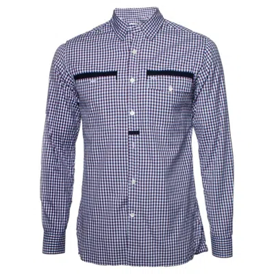 Pre-owned Lanvin , Checkered Multicolored Blouse In Gray