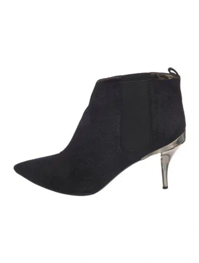 Pre-owned Lanvin Chelsea Boots In Black