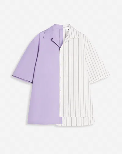Lanvin Camicia Bowling Asimmetrica In Multi