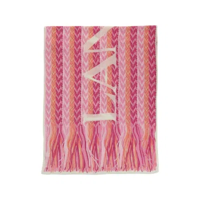 Lanvin Chevron Logo Pattern Scarf