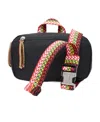 Lanvin Chevron Woven Pattern Belt Bag In Nude