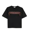 Lanvin Chevron-tape T-shirt In Black