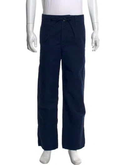 Pre-owned Lanvin Chinos In Blue