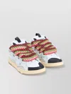 Lanvin Chunky Leather Sneakers Perforated Toe Detail