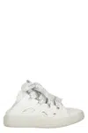 Lanvin Curb Lace-up Sneakers In White