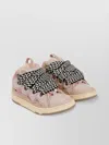 Lanvin Curb Sneakers With Padded Tongue And Rubber Sole In Pink