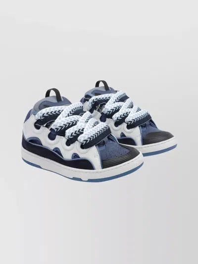 LANVIN CHUNKY SOLE SNEAKERS FEATURING CONTRAST PANELS