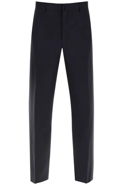 Lanvin Cigarette Pants In Light Wool In Blu