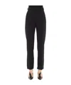 Lanvin Cigarette Pleated Trousers In Black