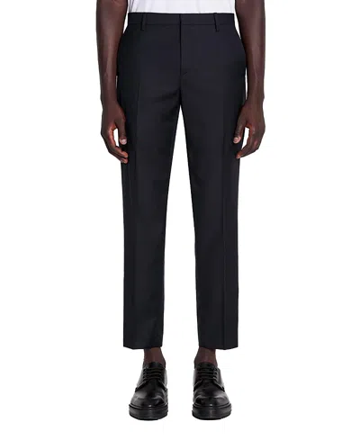 Lanvin Cigarette Trousers In Navy Blue