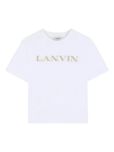 Lanvin Classic Crew Neck T-shirt For Boys In White