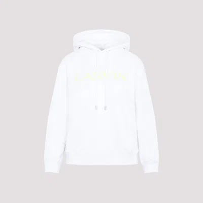 Lanvin Classic Fit Cotton Hoodie For Women In White