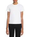 Lanvin Classic Fit Embroidered T-shirt In Optical White